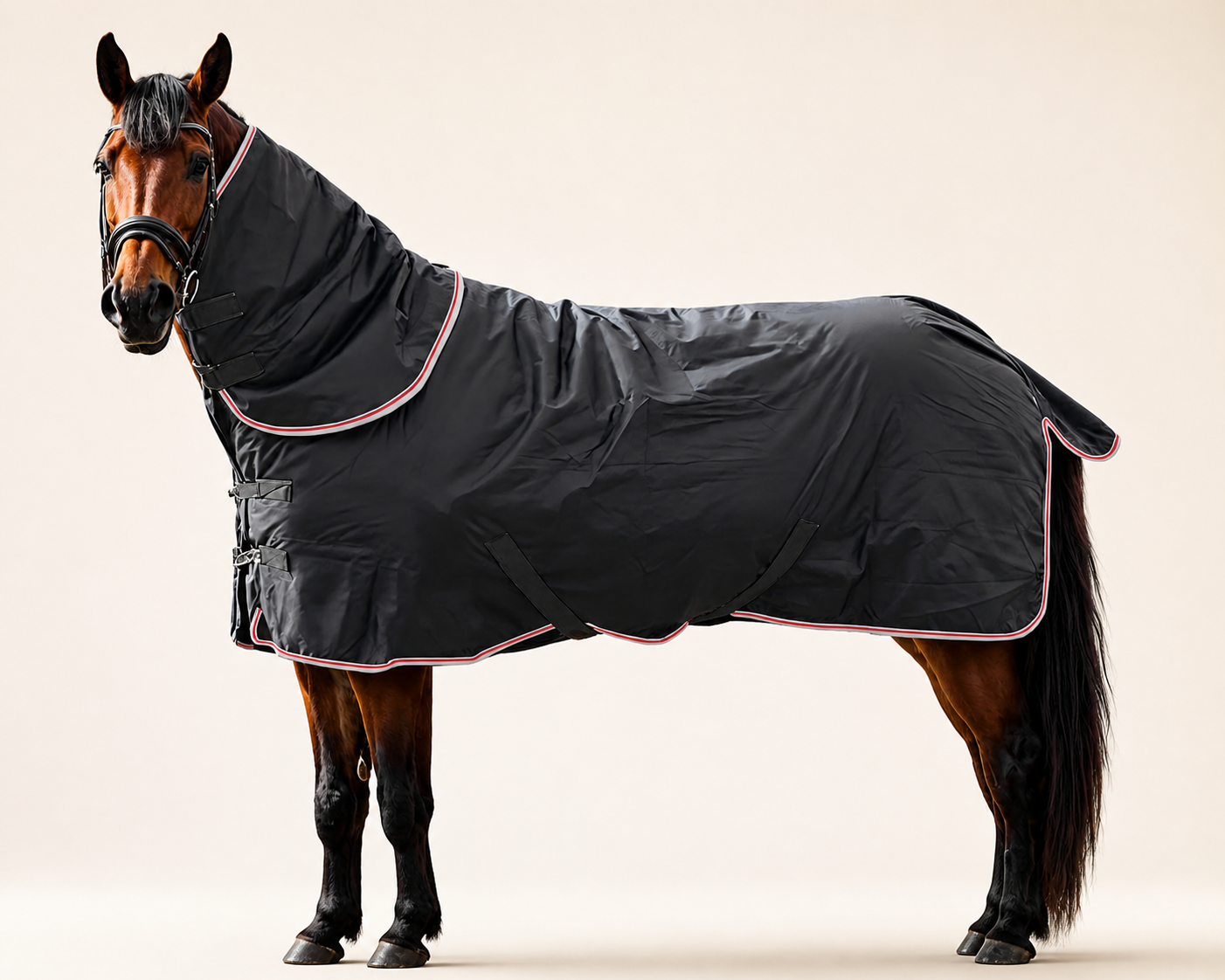 Enhanced presentation view based on the physical full-neck rug sample