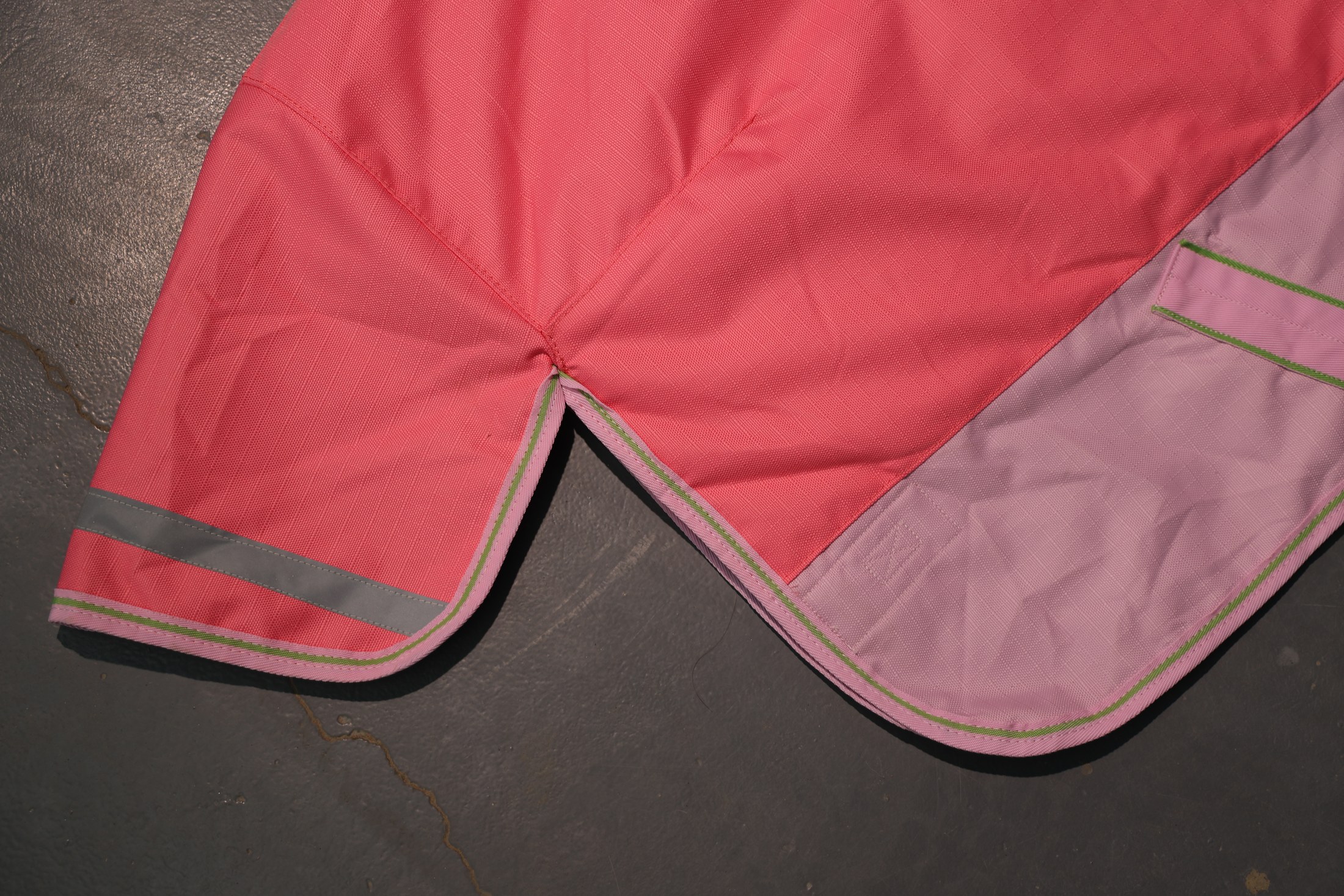 Shoulder movement on physical pony rug sample